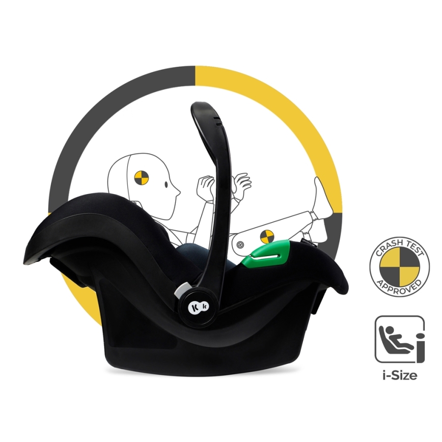 KINDERKRAFT - Комбінована коляска 3в1 ESME Pure black + автокрісло MINK PRO