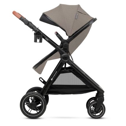 KINDERKRAFT - Комбінована коляска 3в1 ESME Sand beige + автокрісло MINK PRO