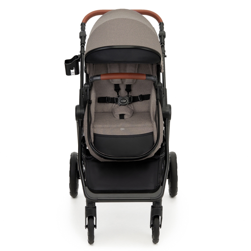 KINDERKRAFT - Комбінована коляска 3в1 ESME Sand beige + автокрісло MINK PRO