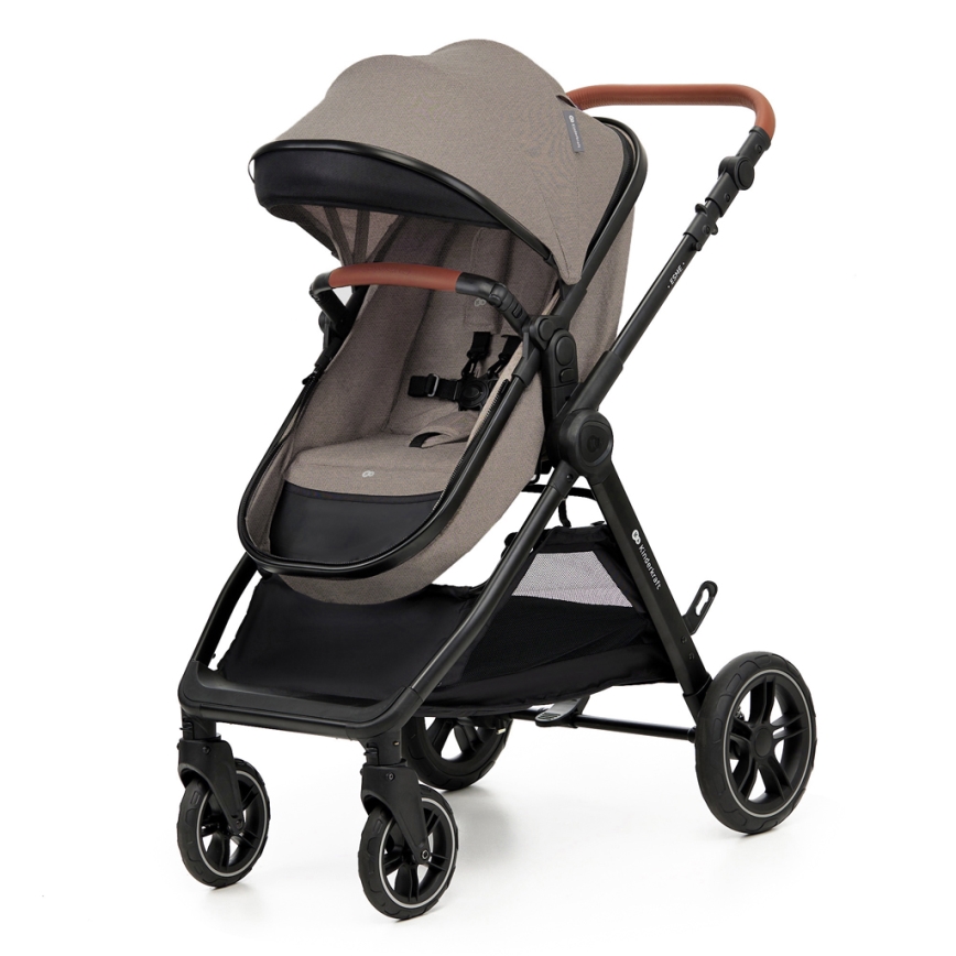 KINDERKRAFT - Комбінована коляска 3в1 ESME Sand beige + автокрісло MINK PRO