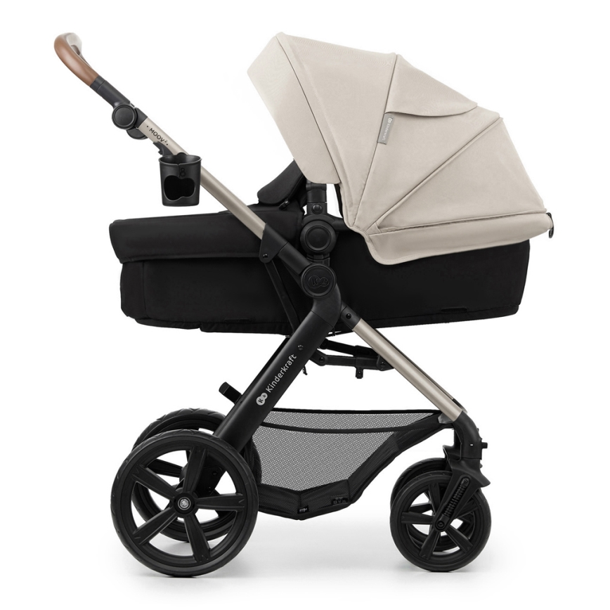 KINDERKRAFT - Комбінована коляска 3в1 MOOV 2 Moonlight grey + автокрісло MINK PRO