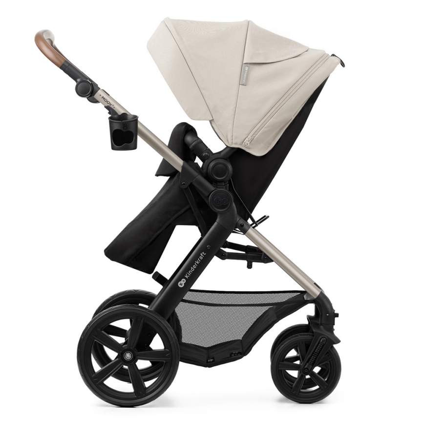 KINDERKRAFT - Комбінована коляска 3в1 MOOV 2 Moonlight grey + автокрісло MINK PRO