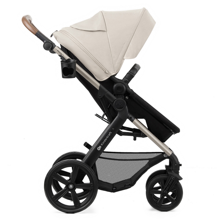 KINDERKRAFT - Комбінована коляска 3в1 MOOV 2 Moonlight grey + автокрісло MINK PRO