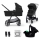 KINDERKRAFT - Комбінована коляска 3в1 NEWLY Classic black  + автокрісло MINK PRO