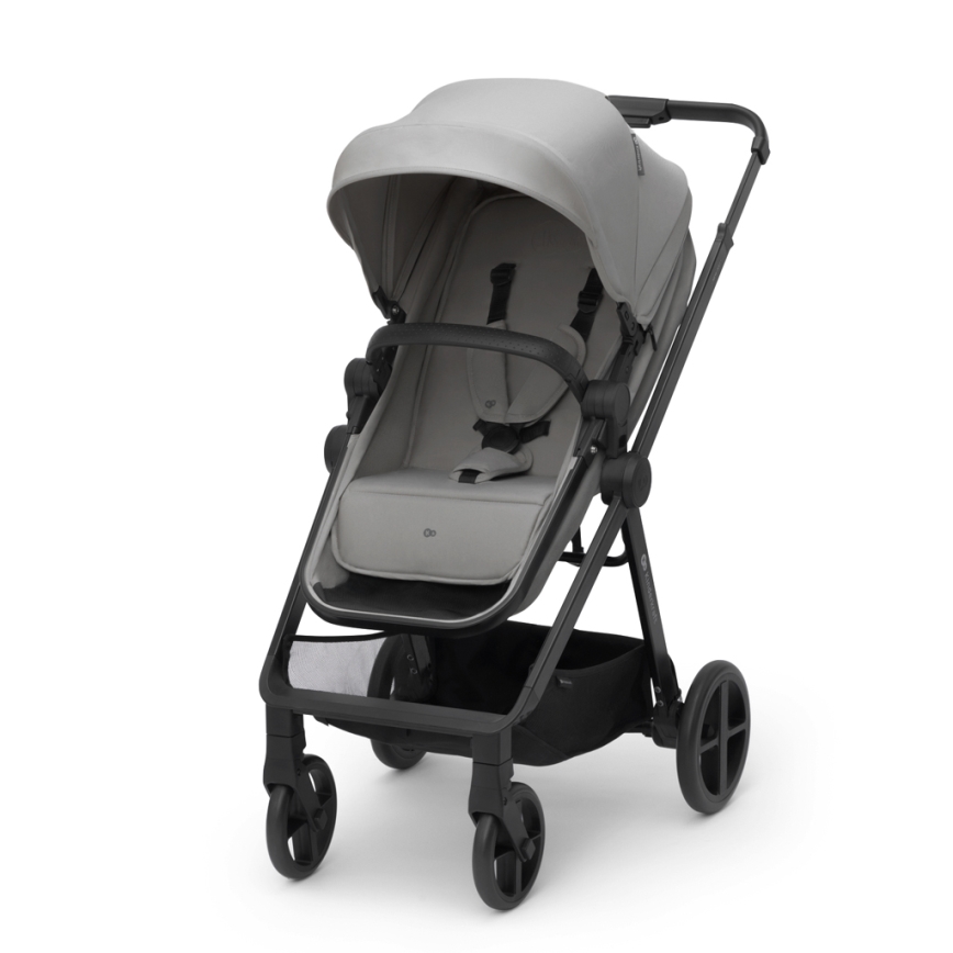 KINDERKRAFT - Комбінована коляска 3в1 NEWLY Moonlight grey  + автокрісло MINK PRO