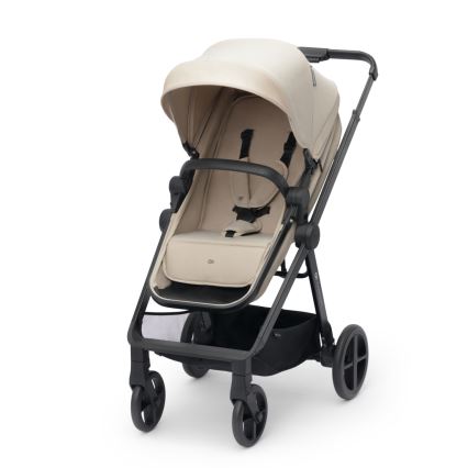 KINDERKRAFT - Комбінована коляска 3в1 NEWLY Sand beige + автокрісло MINK PRO