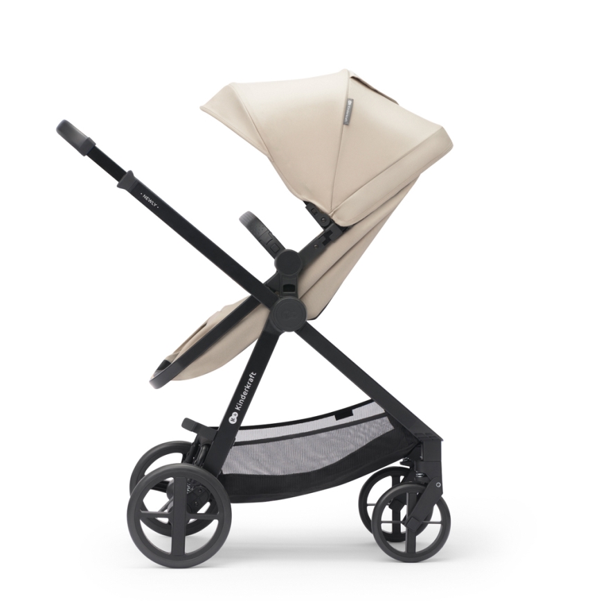 KINDERKRAFT - Комбінована коляска 3в1 NEWLY Sand beige + автокрісло MINK PRO