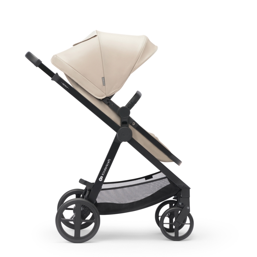 KINDERKRAFT - Комбінована коляска 3в1 NEWLY Sand beige + автокрісло MINK PRO