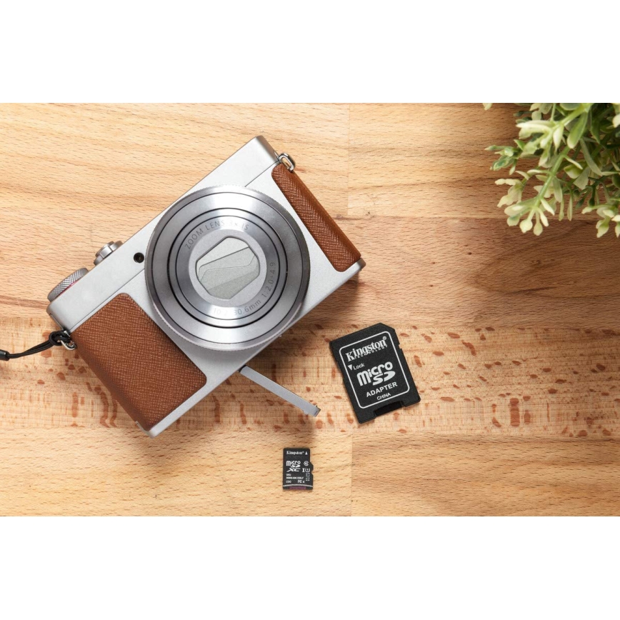 Kingston - Карта пам'яті MicroSDXC 64Гб Canvas Select Plus U1 100Мб/с + SD-адаптер