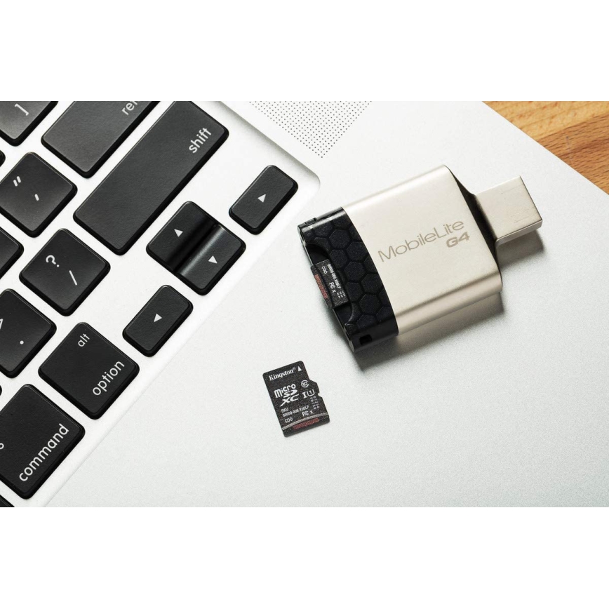 Kingston - Карта пам'яті MicroSDXC 64Гб Canvas Select Plus U1 100Мб/с + SD-адаптер