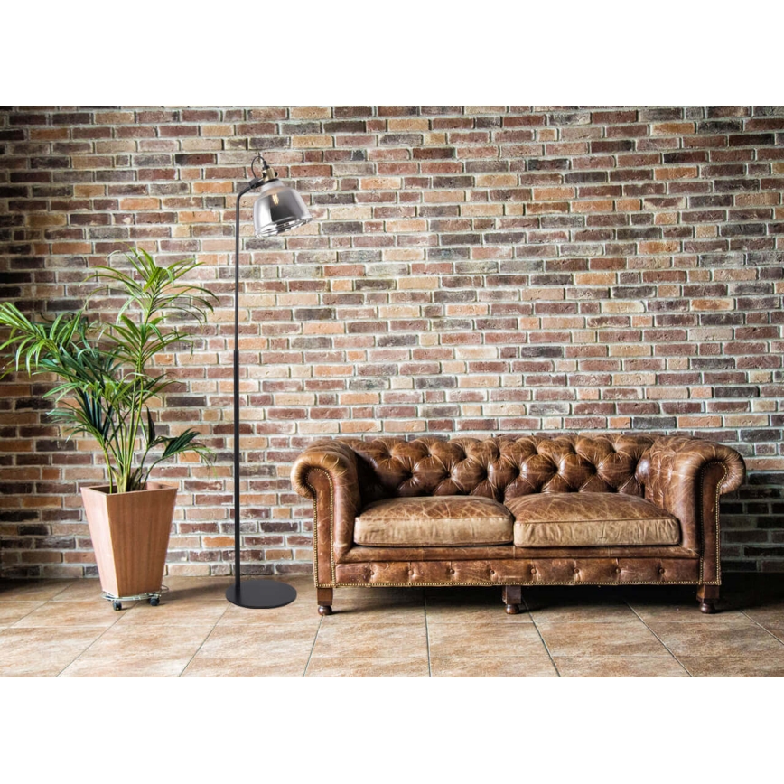 Торшер ASGARD 1xE27/11W/230V серая/черная/золотая