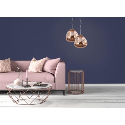 Підвісна люстра VITRO 1xE27/10W/230V діаметр 35 cm rose gold
