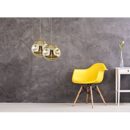 Люстра на тросе VITRO 1xE27/10W/230V ⌀ 35 cm золотая