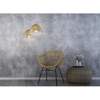 Люстра на тросе DIAMOND 1xE27/11W/230V золотая