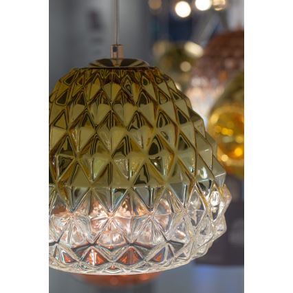 Люстра на тросе DIAMOND 1xE27/11W/230V золотая