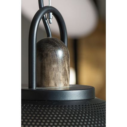 Люстра на тросе GRAVEN 1xE27/11W/230V черная