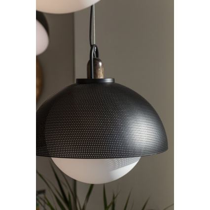 Підвісна люстра GRAVEN 1xE27/11W/230V чорний