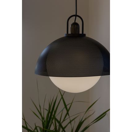 Підвісна люстра GRAVEN 1xE27/11W/230V чорний