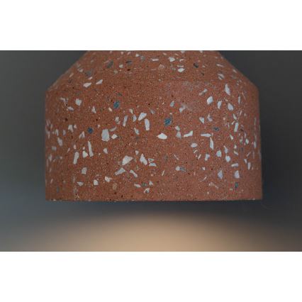 Підвісна люстра RESIN 1xE27/11W/230V рожевий/чорний