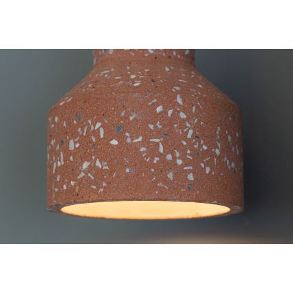 Подвесная люстра RESIN 1xE27/11W/230V розовая/черная