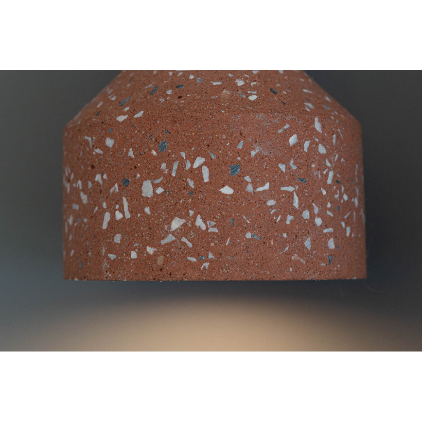 Подвесная люстра RESIN 1xE27/11W/230V розовая/черная