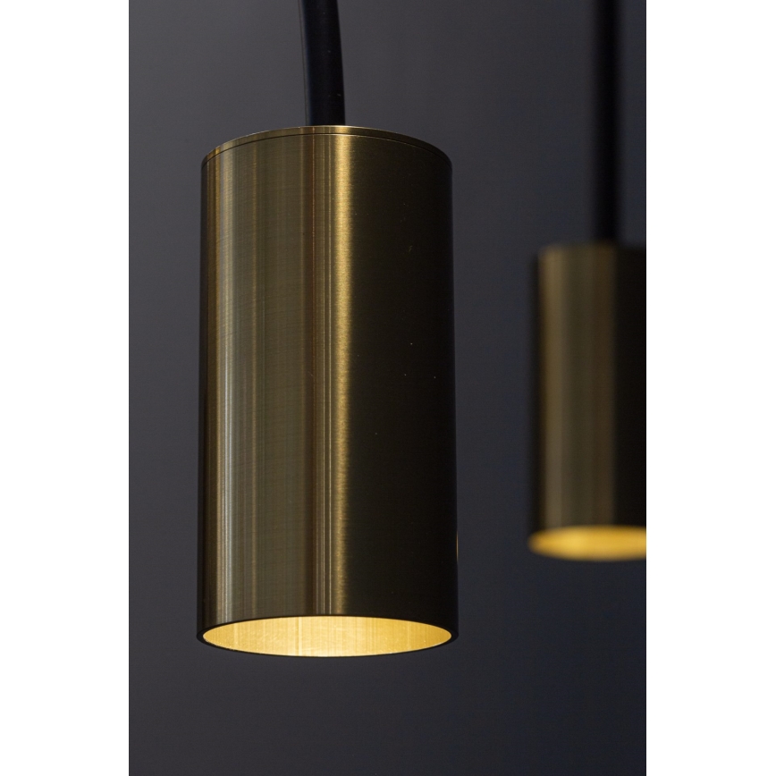 Підвісна люстра ARCADE 1xGU10/5W/230V чорний/золотий