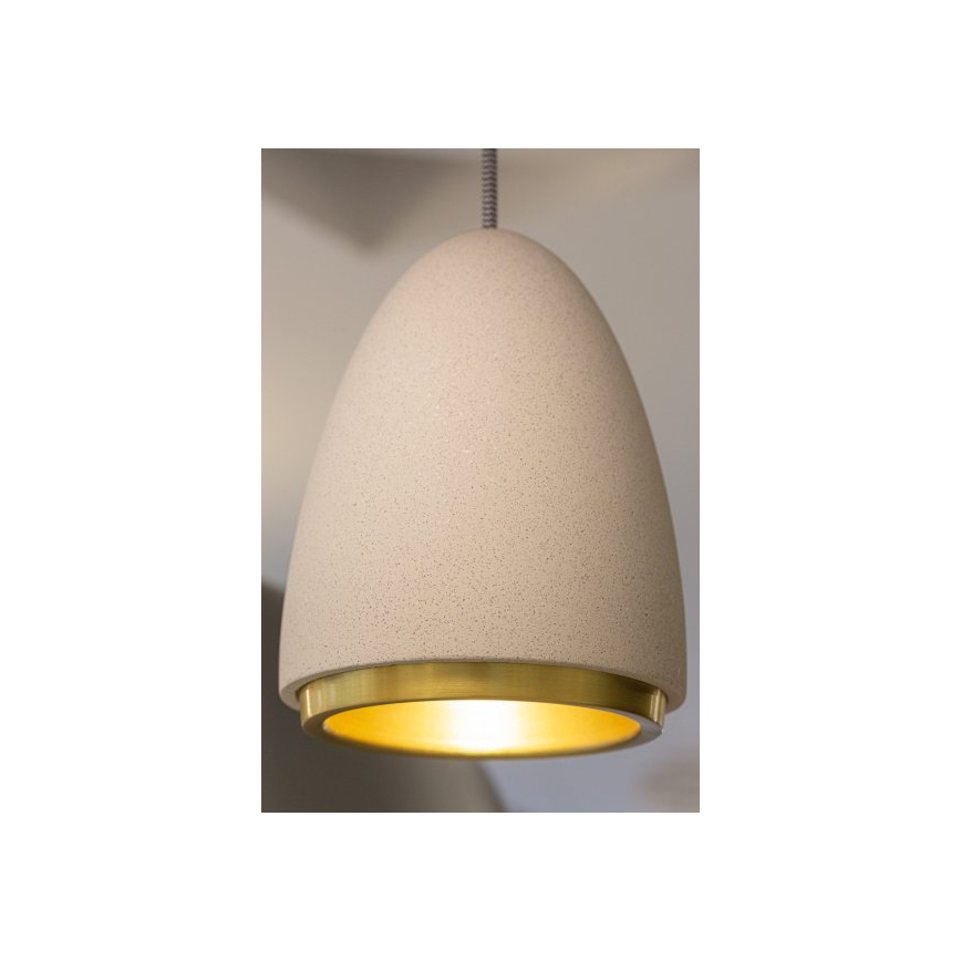 Люстра на тросе CONCRETE 1xGU10/5W/230V серая/золотая