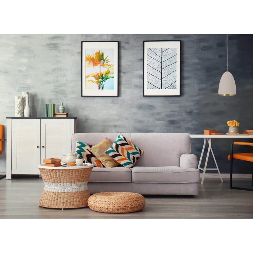 Люстра на тросе CONCRETE 1xGU10/5W/230V серая/золотая