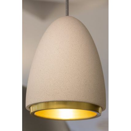 Підвісна люстра CONCRETE 1xGU10/5W/230V сірий/золотий