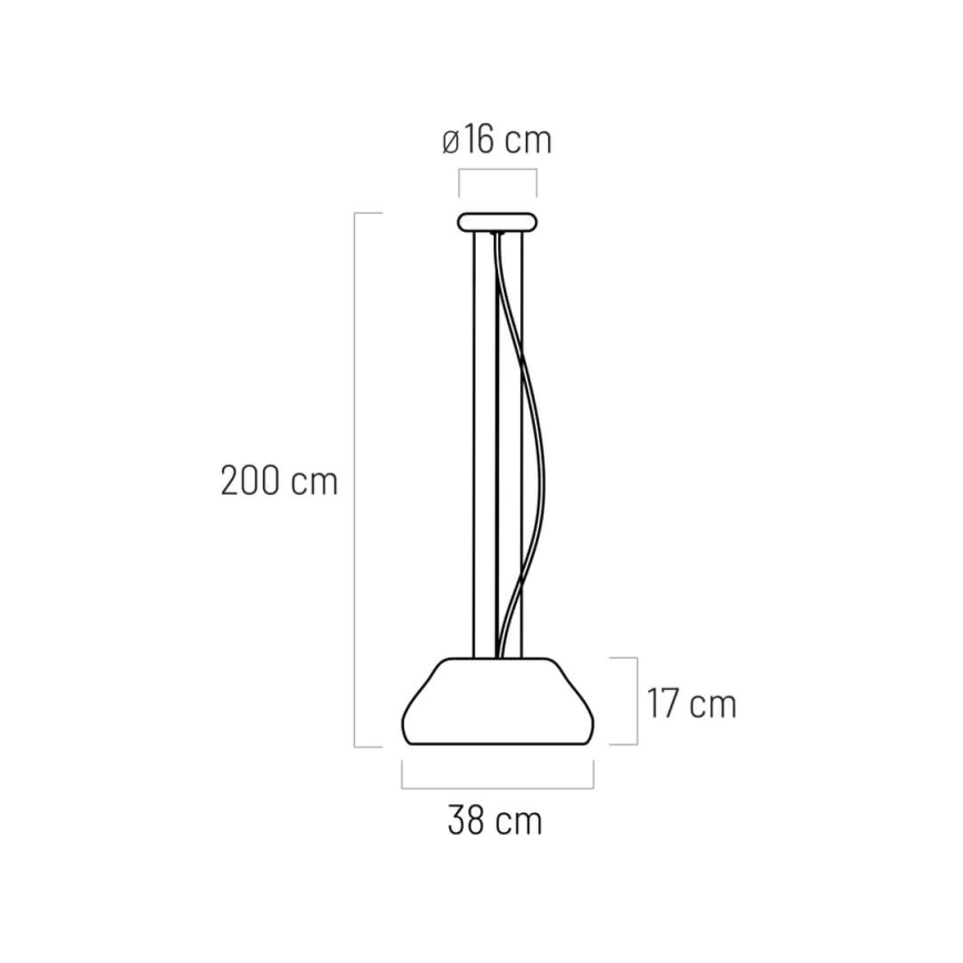 Підвісна люстра PADDY LED/24W/230V білий