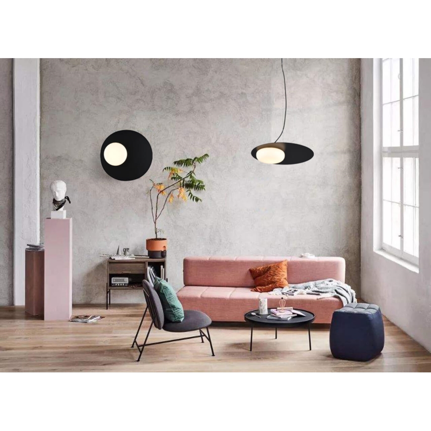 Світлодіодна люстра на тросі PETIT LED/12W/230V чорна