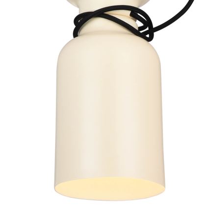 Люстра на тросе ABEL 2xE27/11W/230V ⌀ 13 cm кремовая