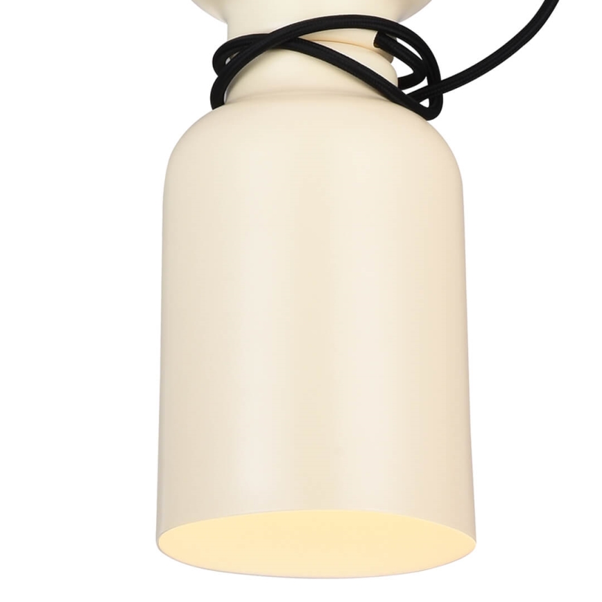 Люстра на тросе ABEL 2xE27/11W/230V ⌀ 13 cm кремовая