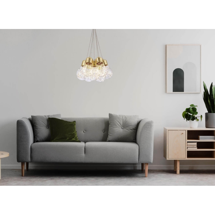 Светодиодная подвесная люстра BULBS LED/30W/230V золотая
