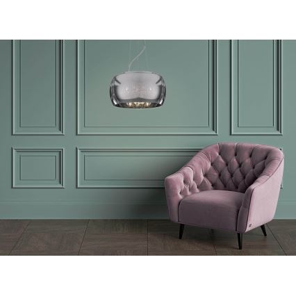 Підвісна ORCHIDE 5xG9/3W/230V глянцевий хром