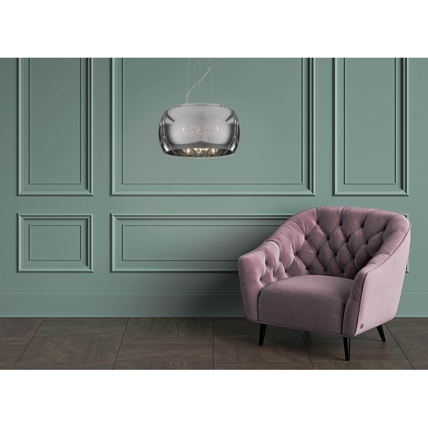 Підвісна ORCHIDE 5xG9/3W/230V глянцевий хром