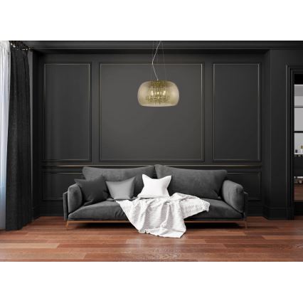 Люстра на тросе ANGELINA 5xG9/3W/230V золотая