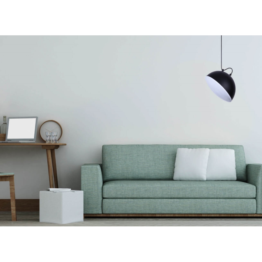 Світлодіодна люстра на тросі CROWD LED/20W/230V чорна