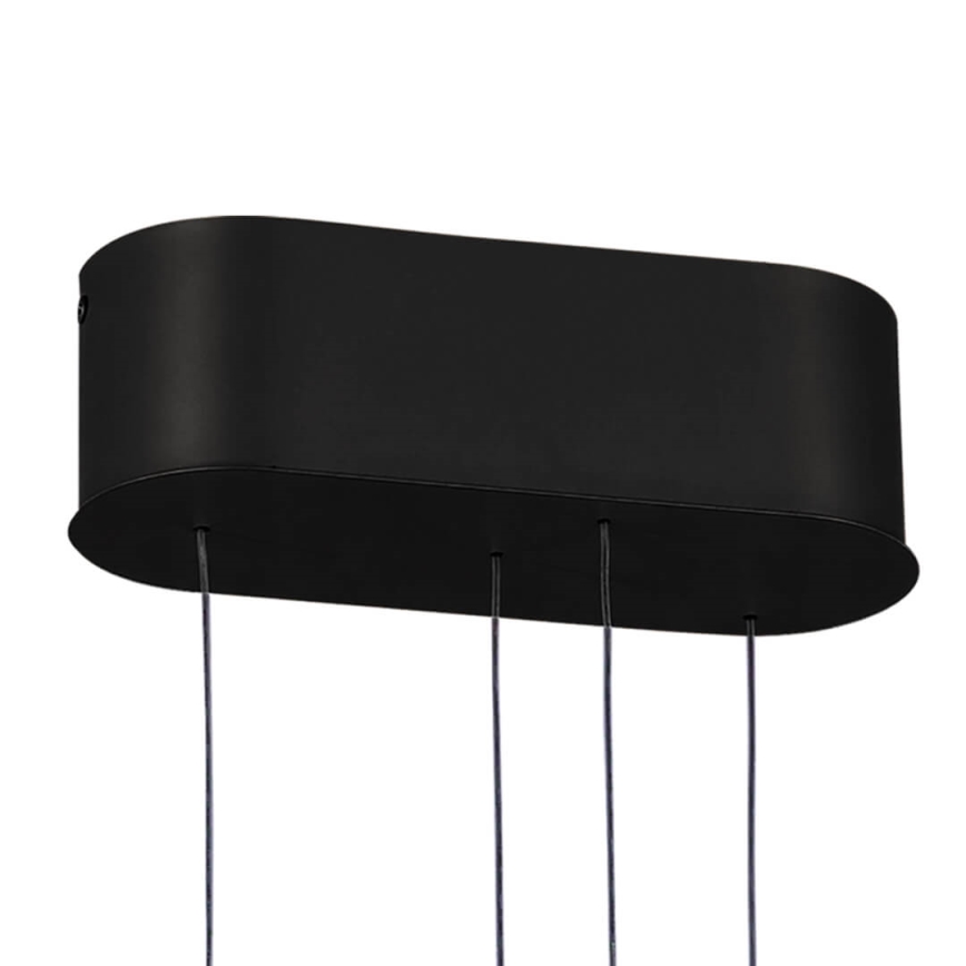 Світлодіодна регульована люстра на тросі LIV LED/50W/230V чорна + дистанційне керування