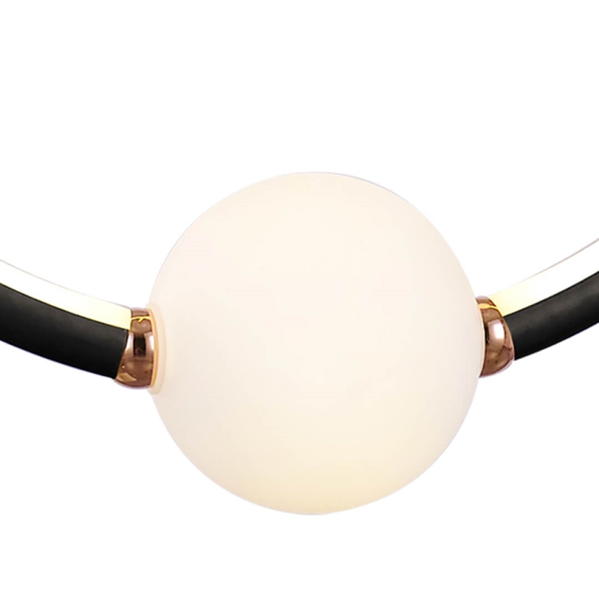 Підвісна люстра з регулюванням яскравості LIV LED/50W/230V чорний+ ДК