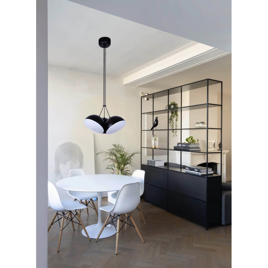 Светодиодная подвесная люстра CROWD 3xLED/20W/230V черный