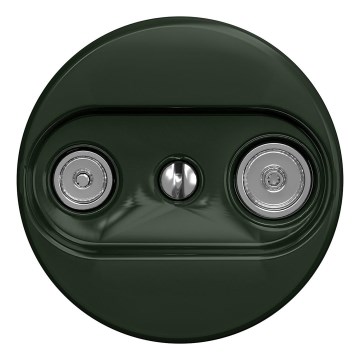 Kliklap - Ретро абонентська розетка TV+R (кінцева) без рамки зелена