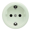 Kliklap - Ретро бытовая розетка без рамки SCHUKO 230V/16A мятно-зелёная