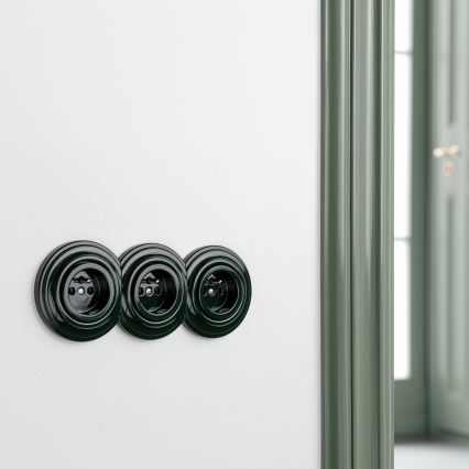 Kliklap - ретро центральна рамка, зелена