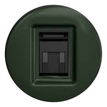 Kliklap - Ретро розетка для даних без рамки зелена