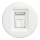 Kliklap - Ретро розетка для данных без рамки, снежно-белая