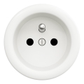 Kliklap - Ретро-розетка для дома без рамки 230 В снежно-белая