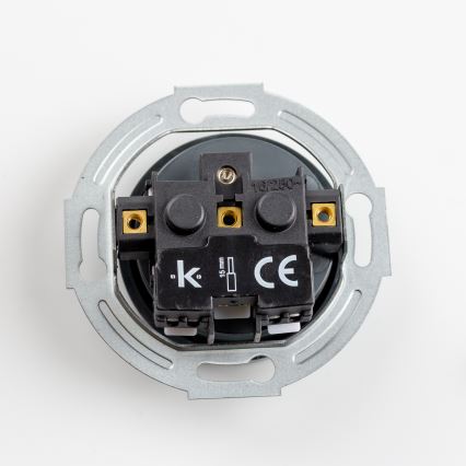 Kliklap - Ретро розетка для дома с рамкой 230V антрацит