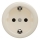 Kliklap - ретро-розетка для дому без рамки SCHUKO 230V/16A, бежева