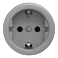 Kliklap - Ретро розетка для дому без рамки SCHUKO 230V/16A, сіра